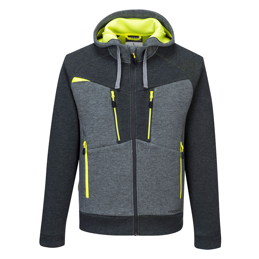 Portwest DX472 DX4 Zipped Hoodie 1#colour_metal-grey