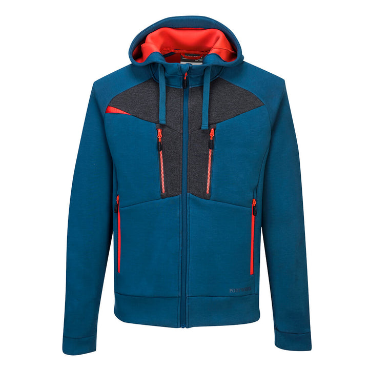 Portwest DX472 DX4 Zipped Hoodie 1#colour_metro-blue