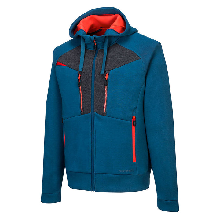 Portwest DX472 DX4 Zipped Hoodie 1#colour_metro-blue 2#colour_metro-blue