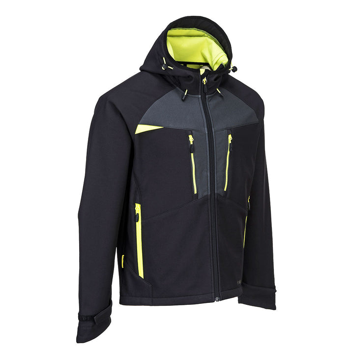 Portwest DX474 DX4 Softshell Jacket 1#colour_black 2#colour_black 3#colour_black