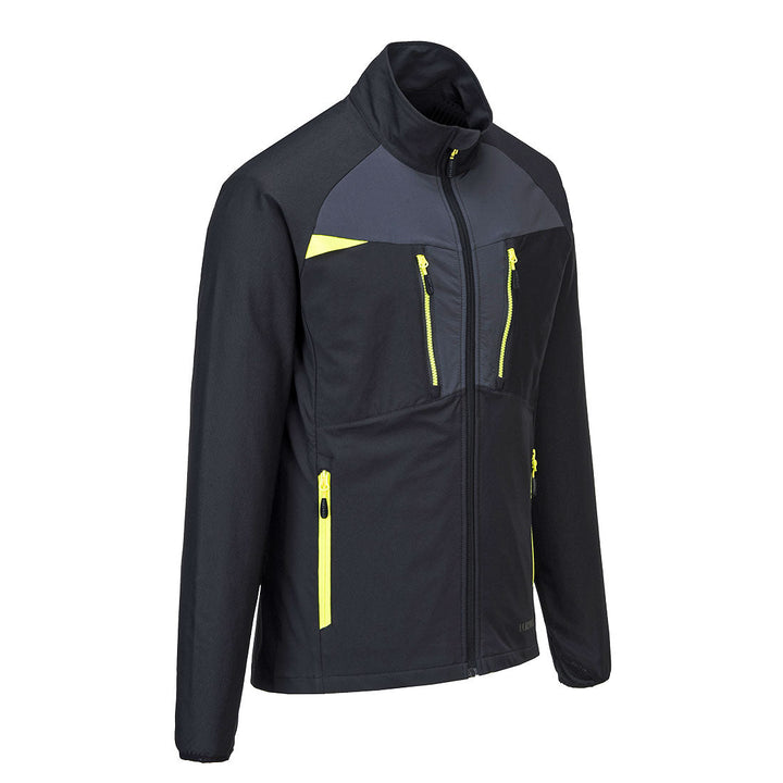 Portwest DX480 DX4 Zip Base Layer Top 1#colour_black 2#colour_black 3#colour_black