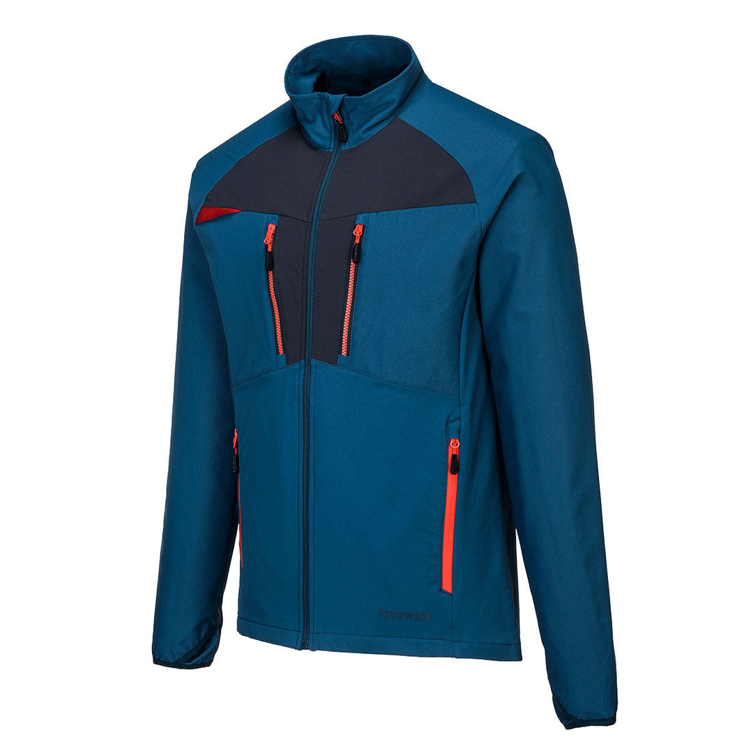 Portwest DX480 DX4 Zip Base Layer Top 1#colour_metro-blue 2#colour_metro-blue