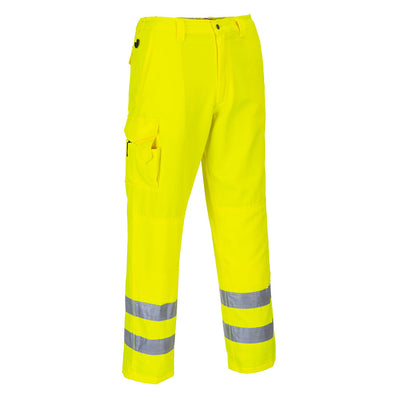 Portwest E046 Hi Vis Combat Trousers 1#colour_yellow