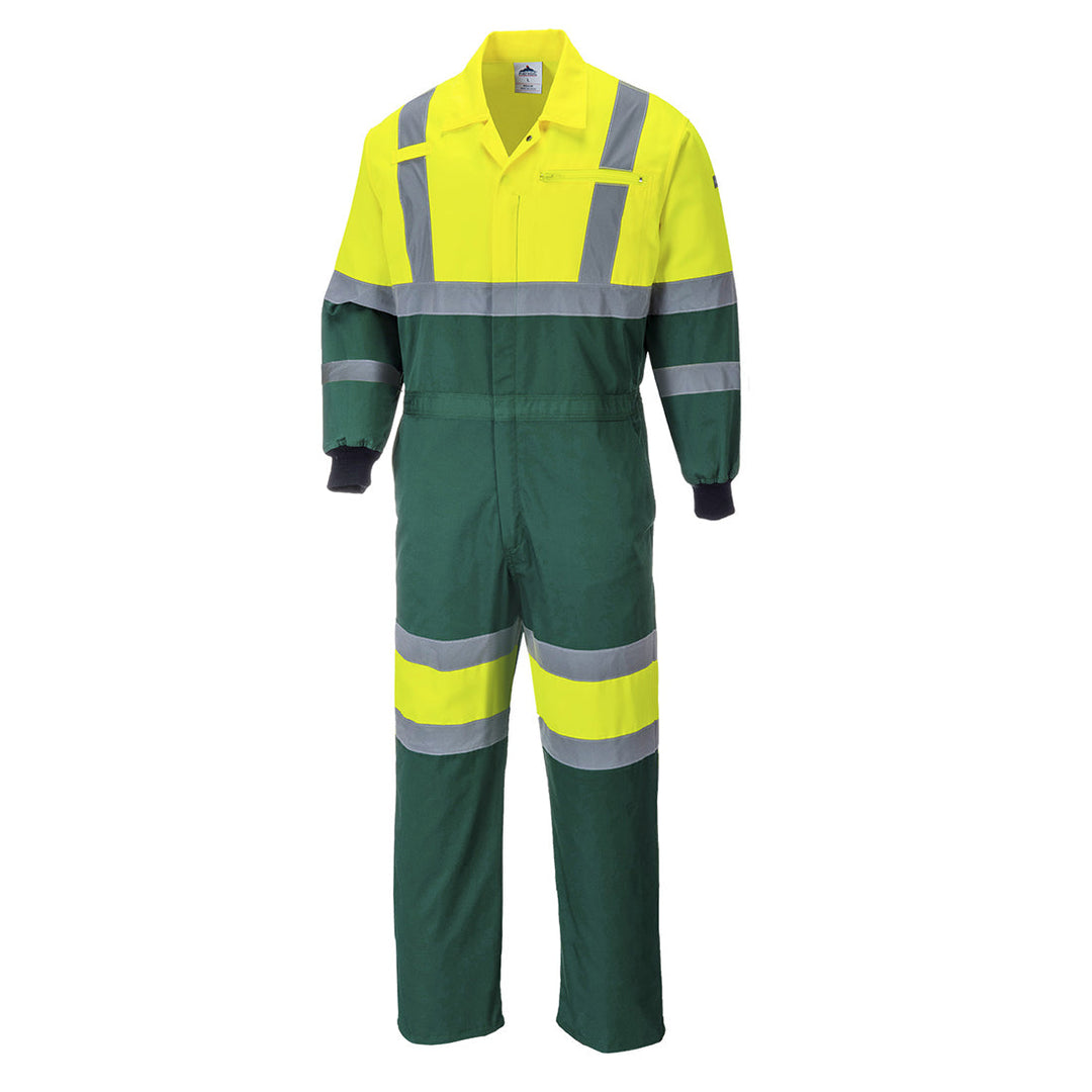 Portwest E052 X Hi Vis Coveralls 1#colour_yellow-green