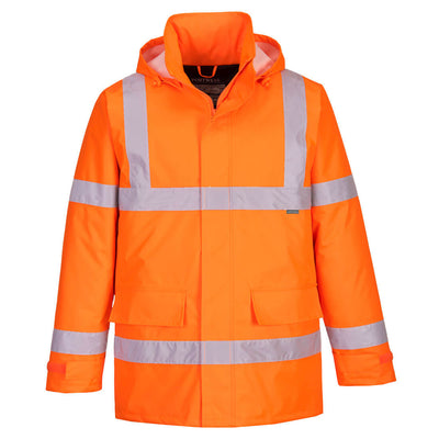Portwest EC60 Eco Hi-Vis Winter Jacket 1#colour_orange
