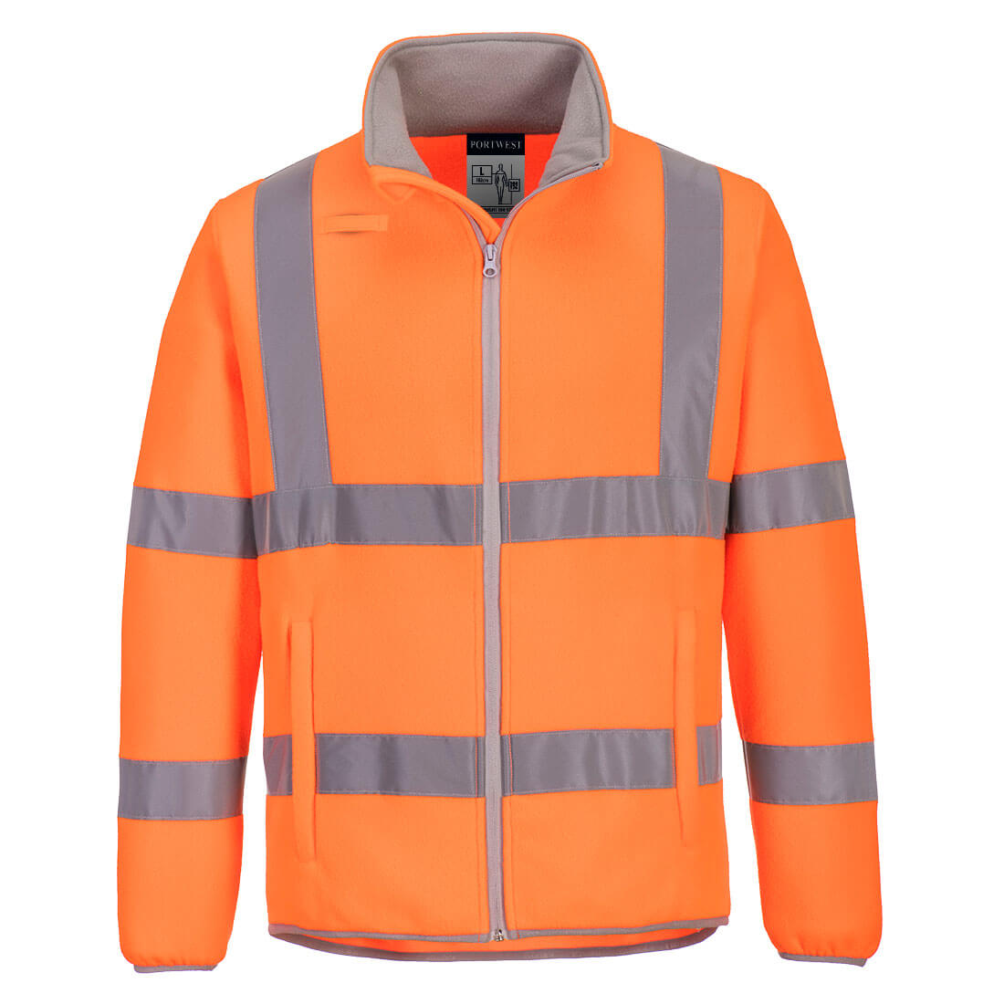 Portwest EC70 Eco Hi-Vis Fleece Jacket 1#colour_orange