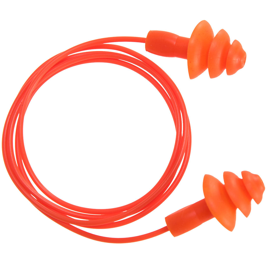 Portwest EP04 Reusable Corded TPR Ear Plugs ( 50 pairs) 1#colour_orange