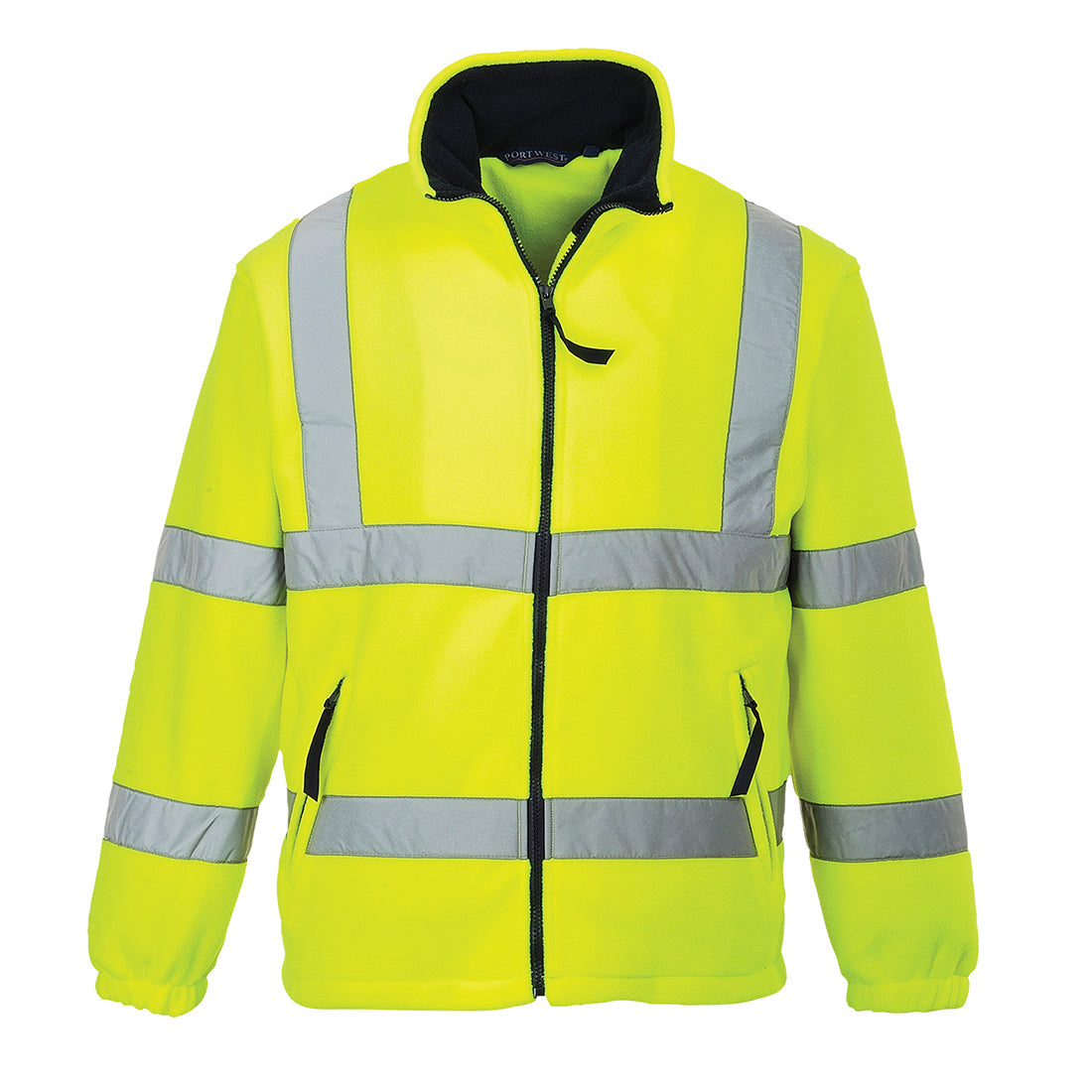 Portwest F300 Hi Vis Mesh Lined Fleece 1#colour_yellow