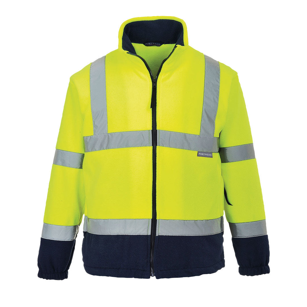 Portwest F301 Hi Vis Two Tone Fleece 1#colour_yellow-navy