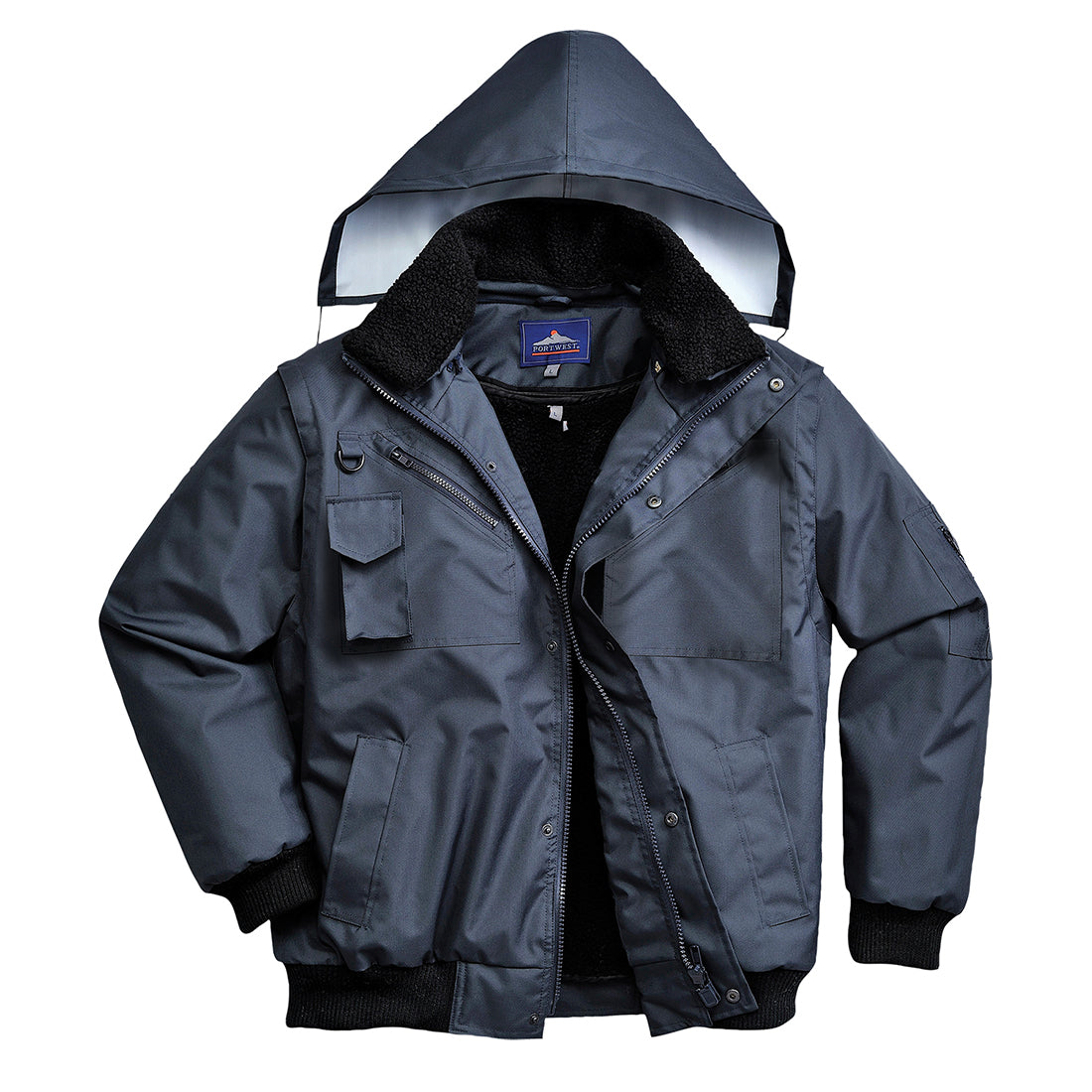 Portwest F465 3-in-1 Bomber Jacket 1#colour_navy