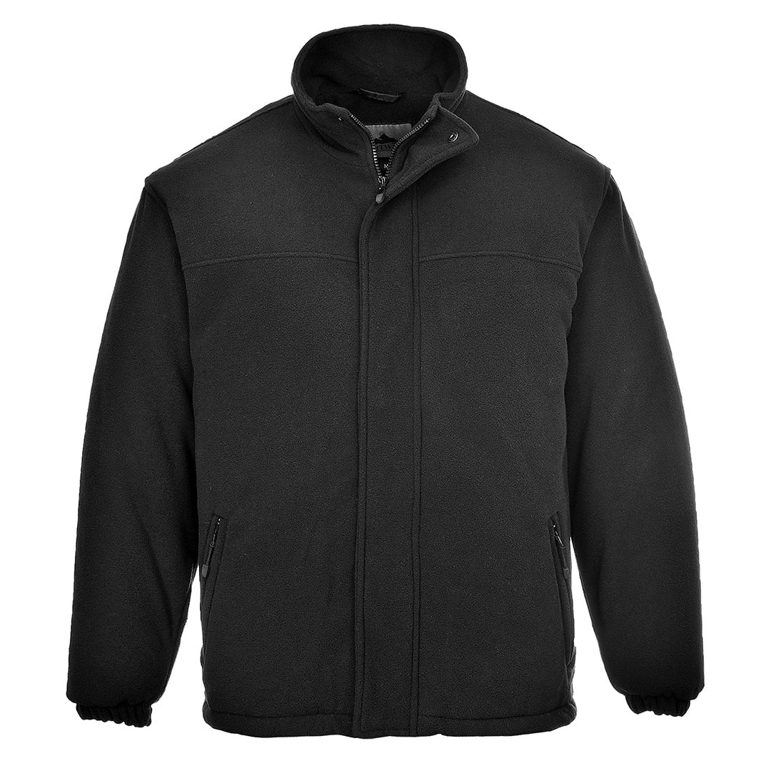 Portwest F500 Yukon Quilted Fleece 1#colour_black