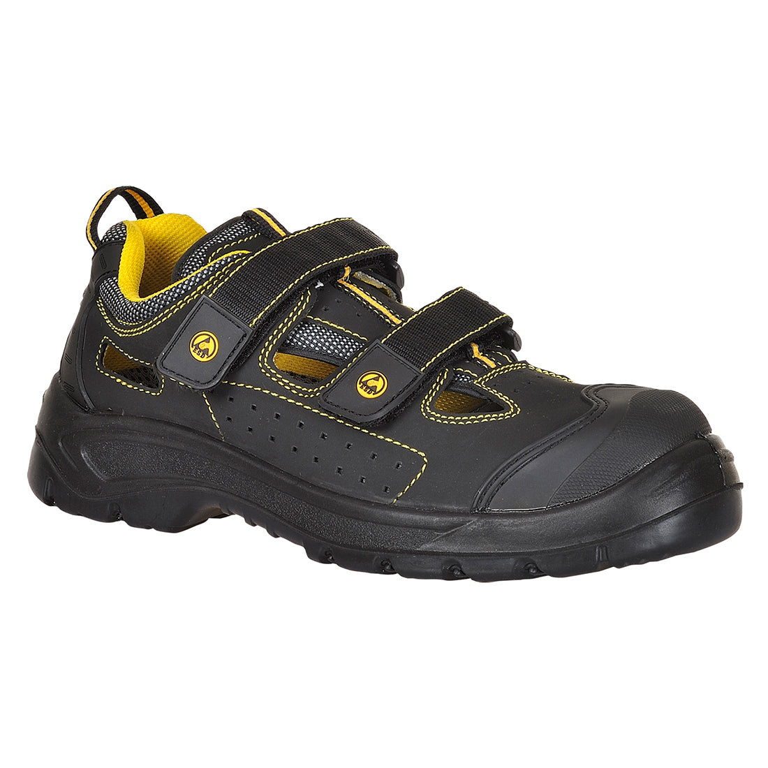 Portwest FC04 Compositelite ESD Tagus Sandals S1P 1#colour_black