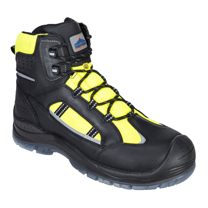 Portwest FC59 Compositelite Retroglo Hi Vis Boots S3 WR ESD 1#colour_yellow