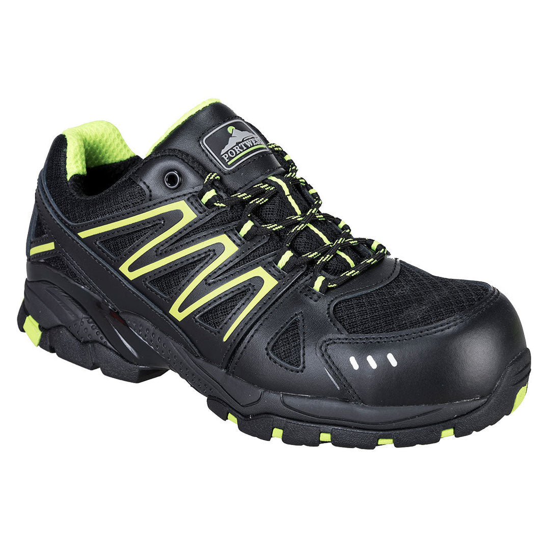 Portwest FC67 Compositelite Vistula Trainers S1P HRO 1#colour_lime-green