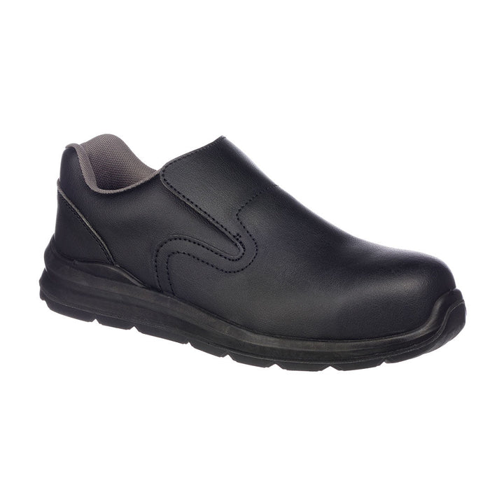 Portwest FD62 Portwest Compositelite Slip On Safety Trainers 1#colour_black