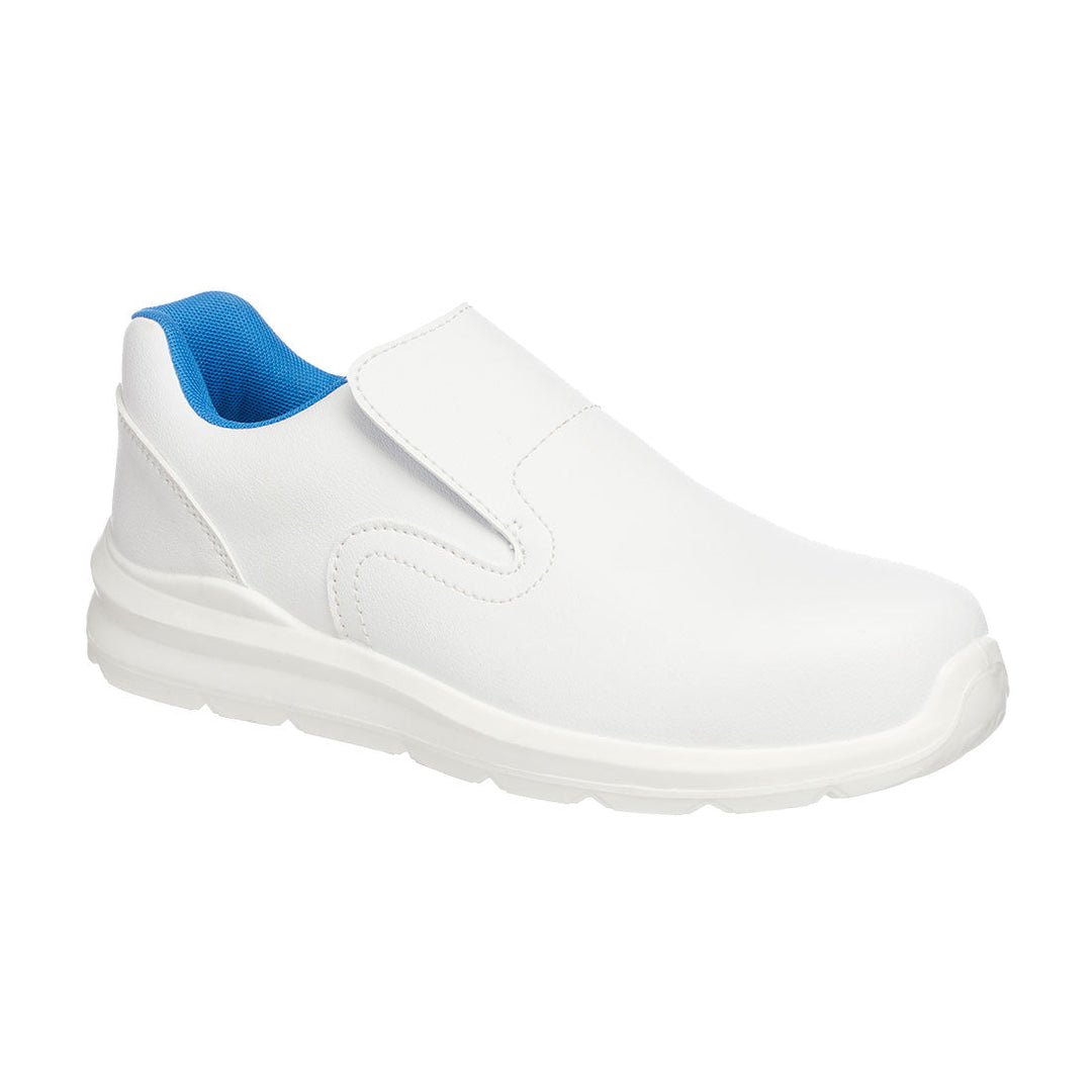 Portwest FD62 Portwest Compositelite Slip On Safety Trainers 1#colour_white