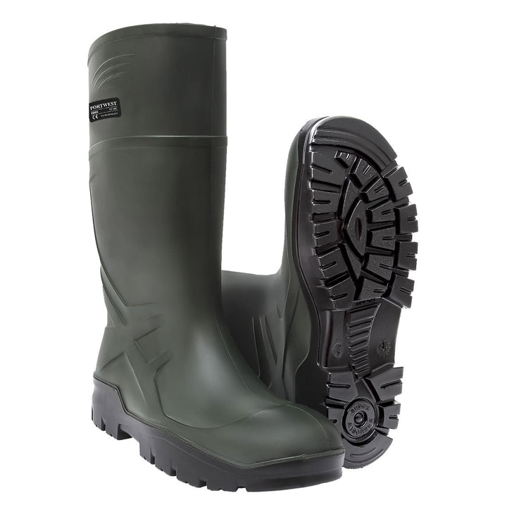 Portwest FD90 PU Non Safety Wellies O4 CI FO 1#colour_green