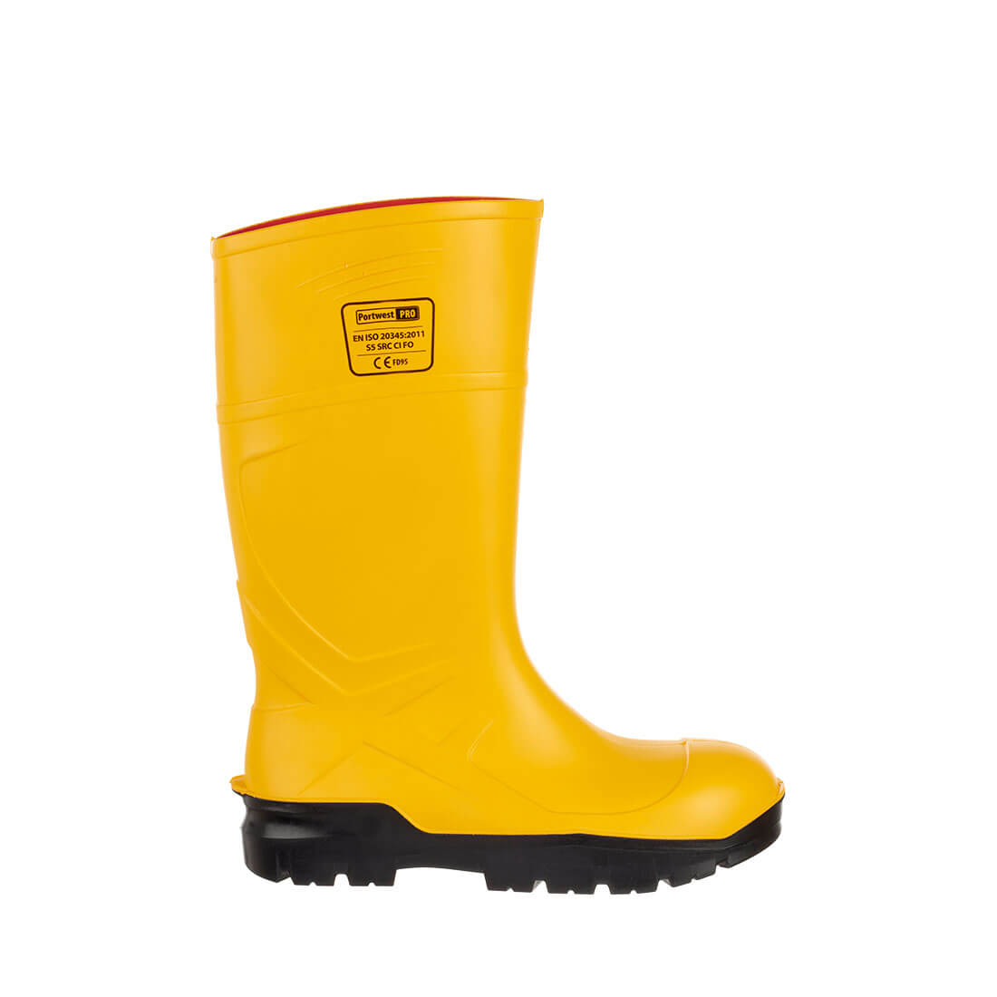 Portwest FD95 PU Safety Wellies S5 CI FO 1#colour_yellow