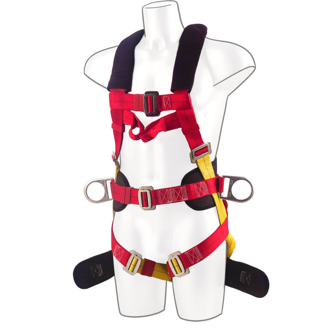 Portwest FP18 3 Point Comfort Plus Harness 1#colour_red