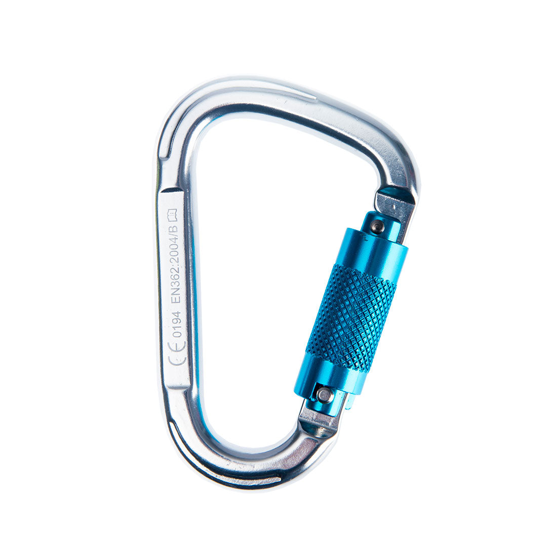 Portwest FP32 Aluminium Twist Lock Carabiner 1#colour_silver