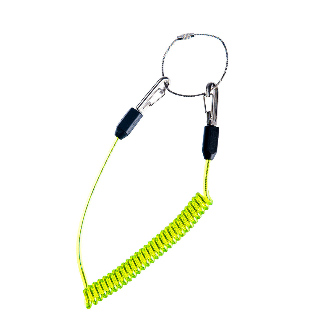 Portwest FP46 Coiled Tool Lanyard 1#colour_green