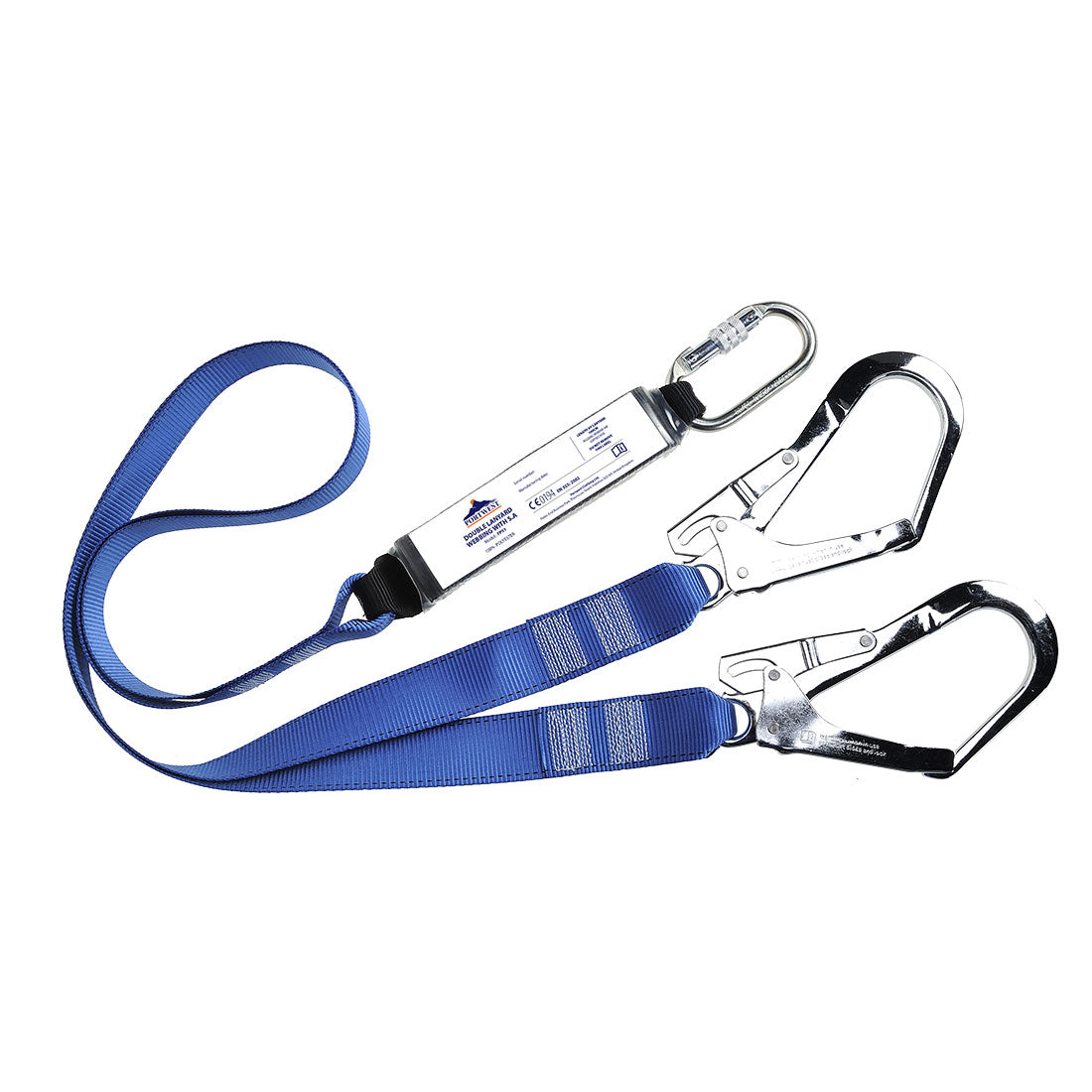 Portwest FP51 Double Webbing Lanyard With Shock Absorber 1#colour_royal-blue
