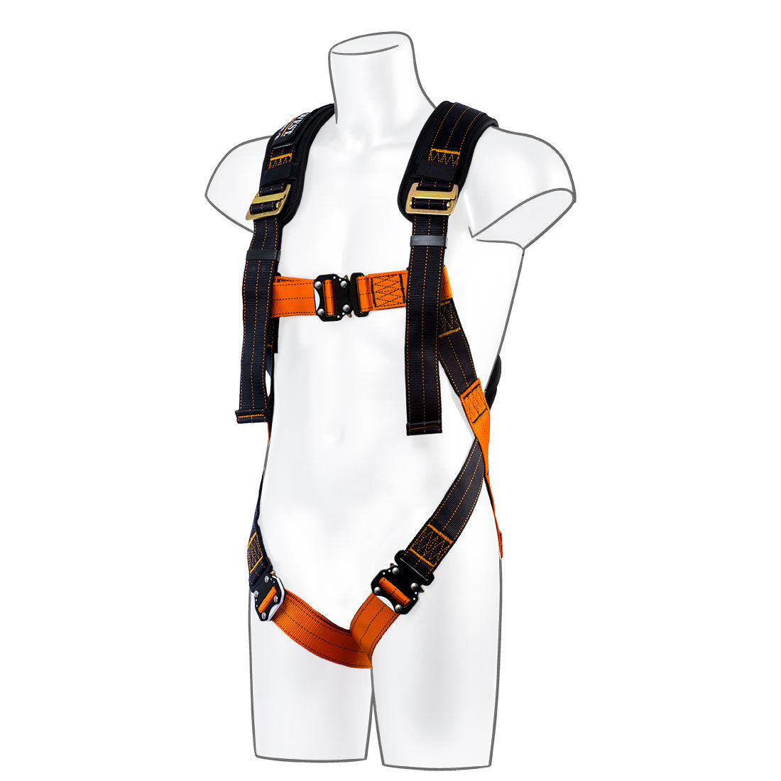 Portwest FP71 Ultra 1 Point Harness 1#colour_black-orange