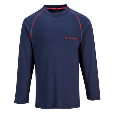 Portwest FR01 Bizflame FR Crew Neck Sweater 1#colour_navy