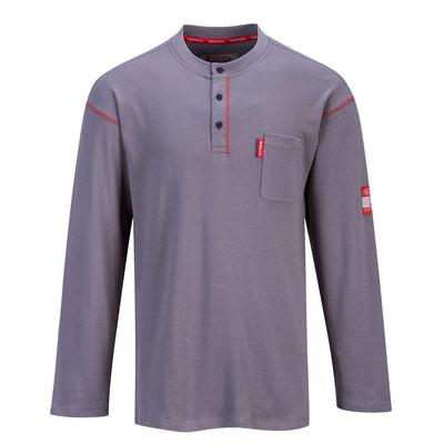 Portwest FR02 Bizflame FR Henley Sweatshirt 1#colour_grey