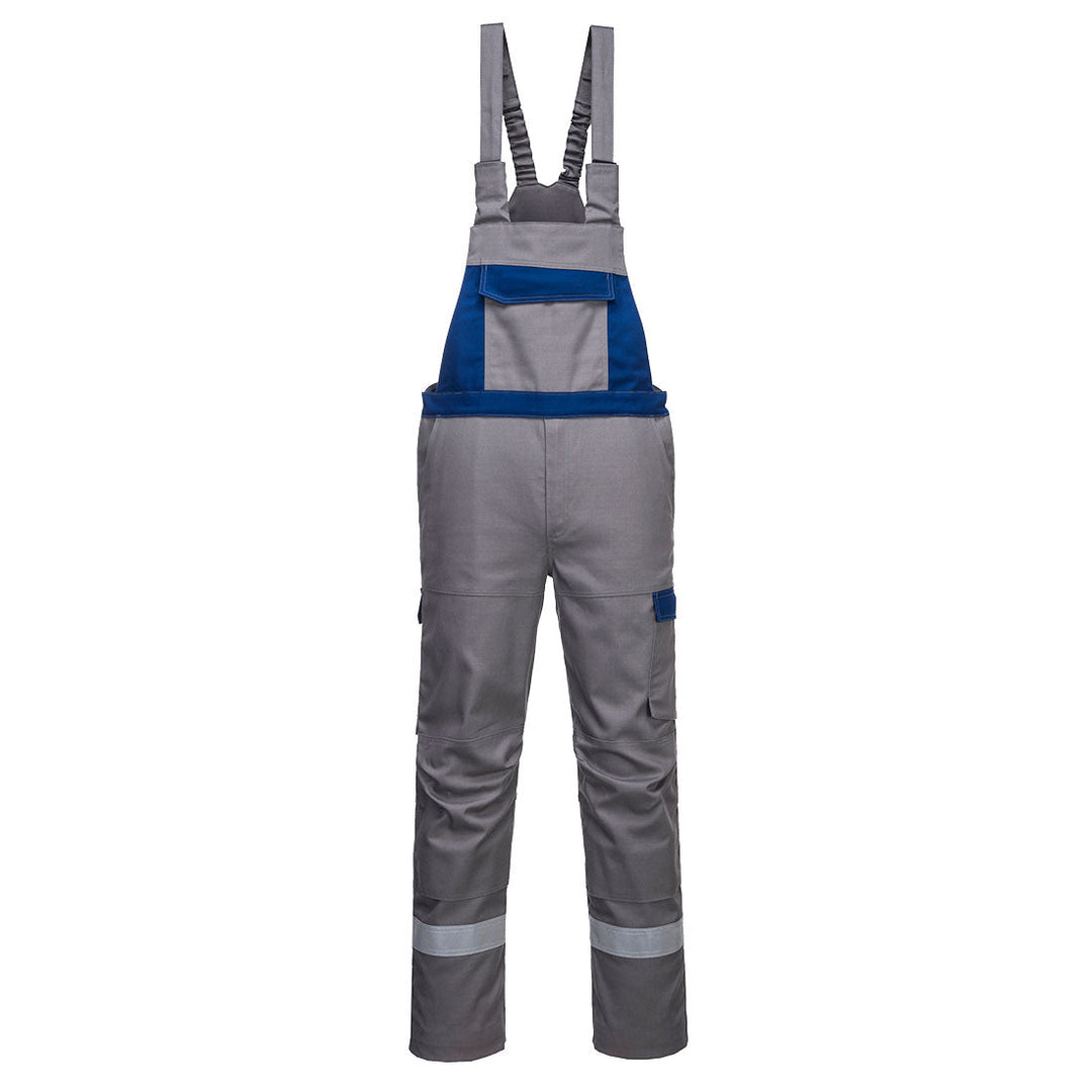 Portwest FR07 Bizflame Ultra Two-Tone Flame Retardant Bib & Brace 1#colour_grey