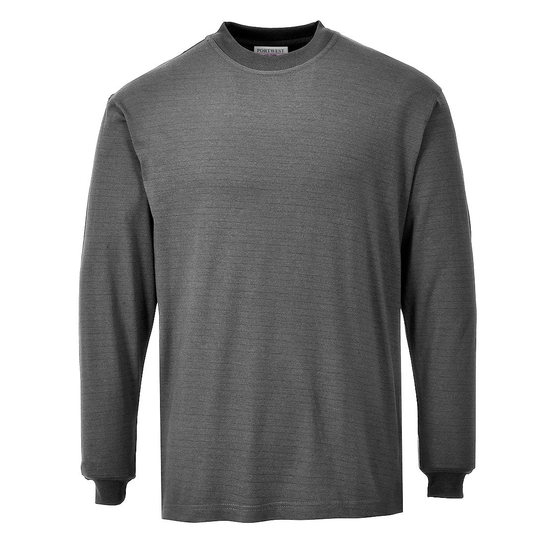 Portwest FR11 Flame Resistant Anti-Static Long Sleeve T-Shirt 1#colour_grey