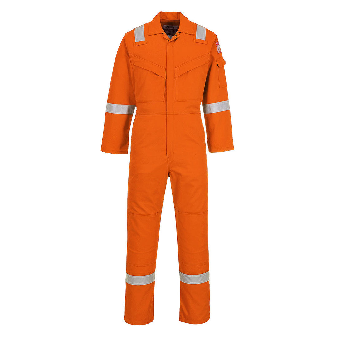 Portwest FR21 Flame Resistant Super Light Weight Anti-Static Coveralls 210g 1#colour_orange