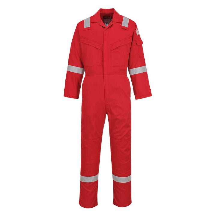 Portwest FR21 Flame Resistant Super Light Weight Anti-Static Coveralls 210g 1#colour_red