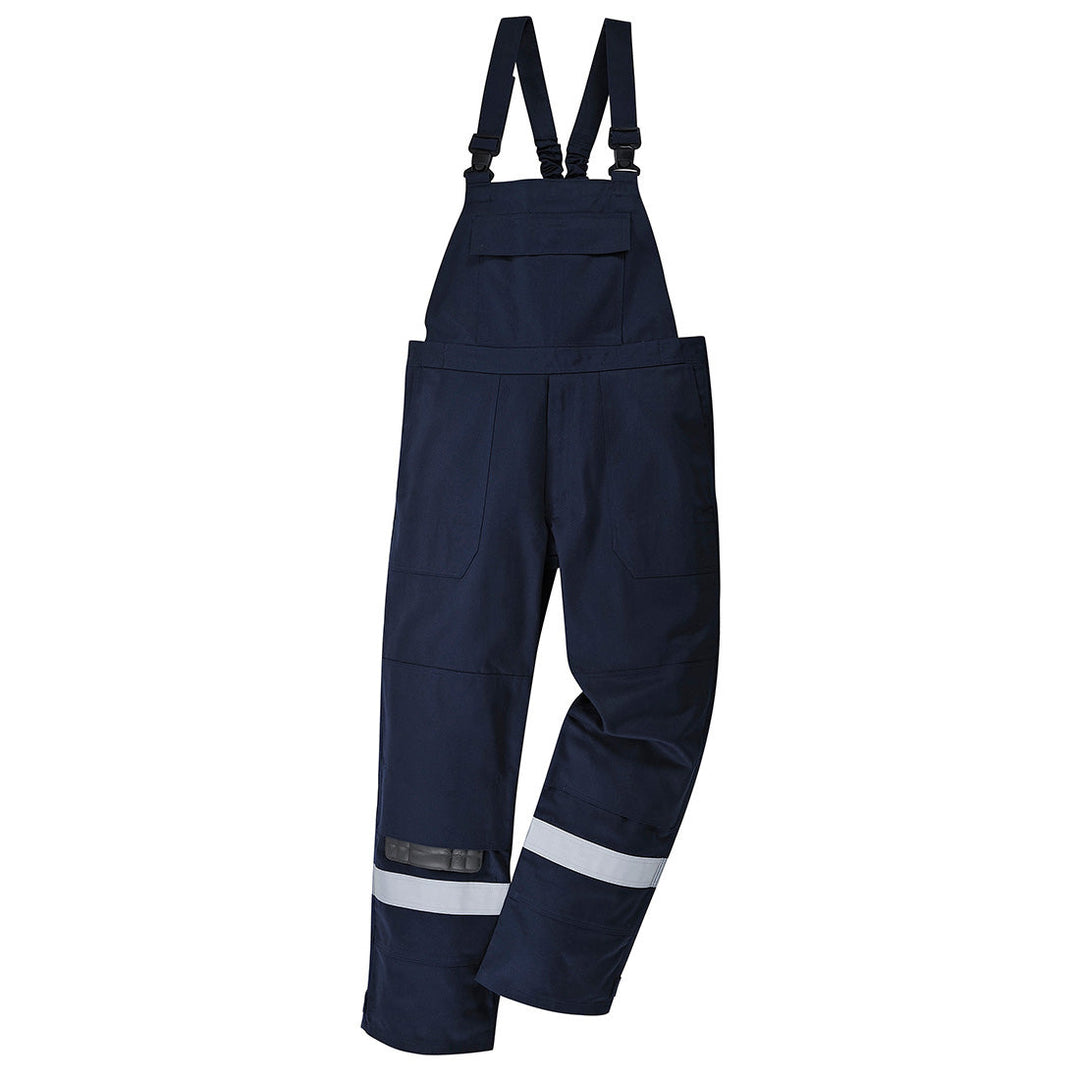 Portwest FR27 Bizflame Plus Flame Retardant Bib and Brace 1#colour_navy 2#colour_navy 3#colour_navy