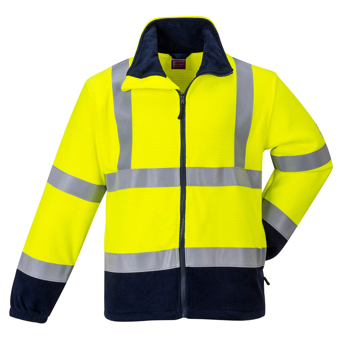 Portwest FR31 Flame Resistant Anti-Static Hi Vis Fleece 1#colour_yellow 2#colour_yellow