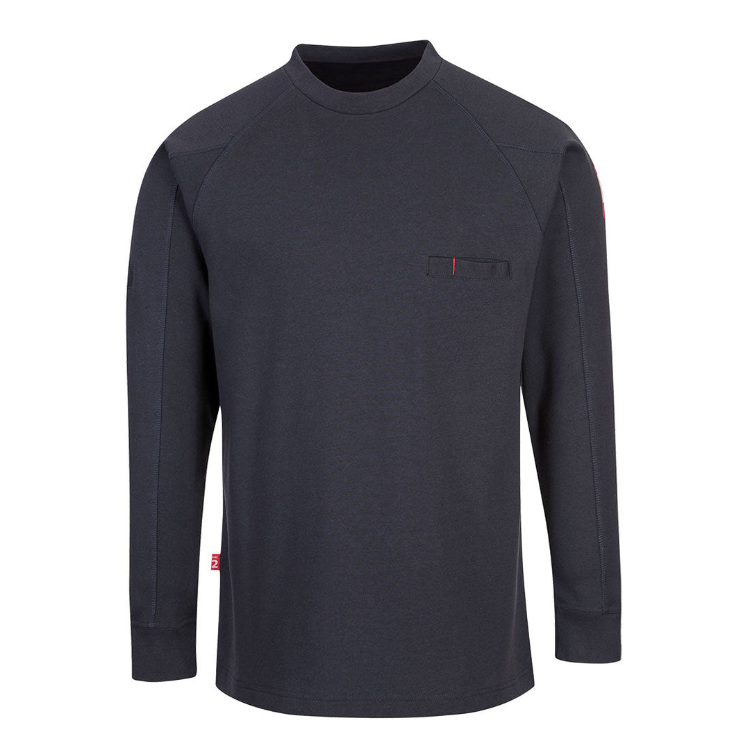 Portwest FR33 FR Anti-Static Crew Neck Sweatshirt 1#colour_navy