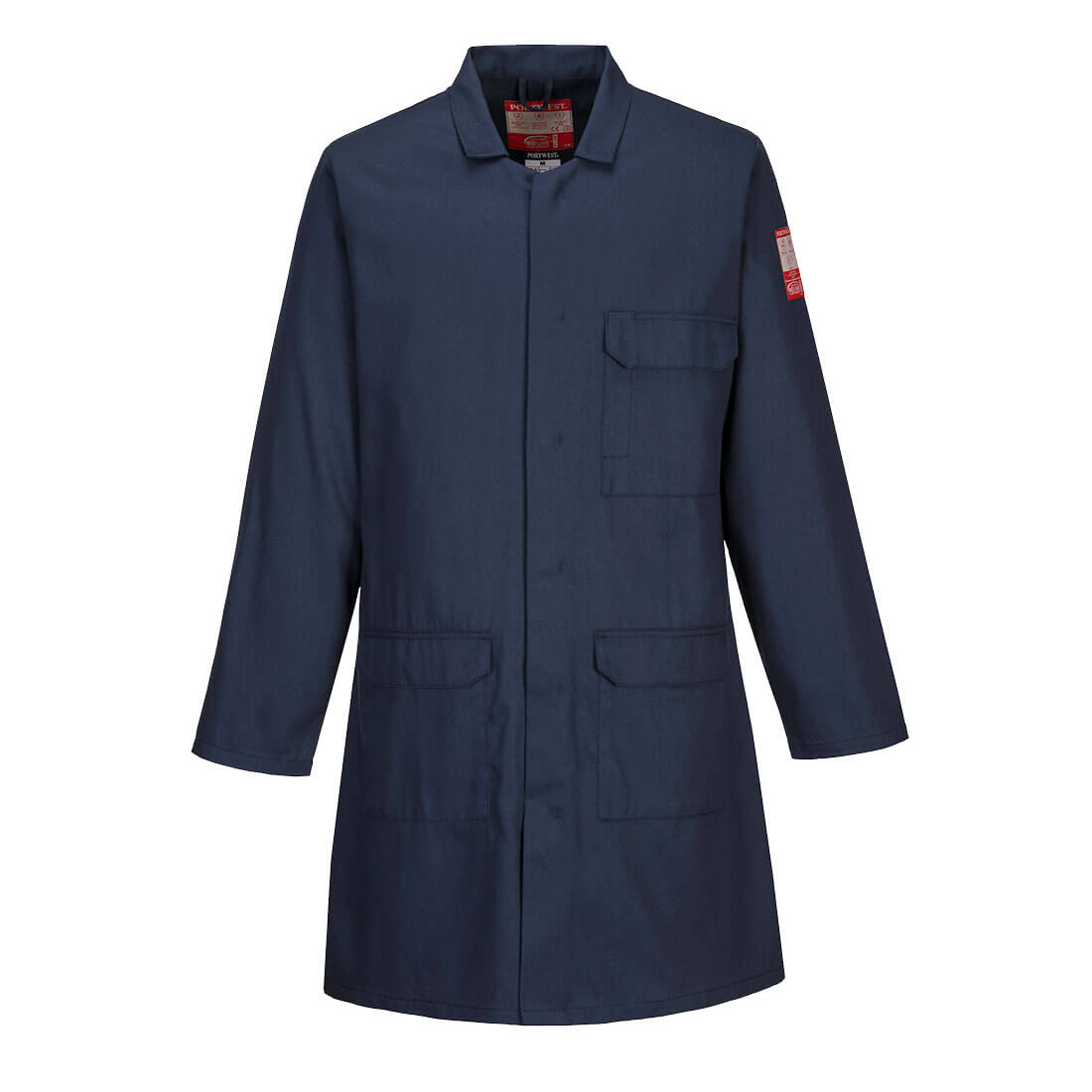 Portwest FR34 Flame Retardant Standard Coat 1#colour_navy