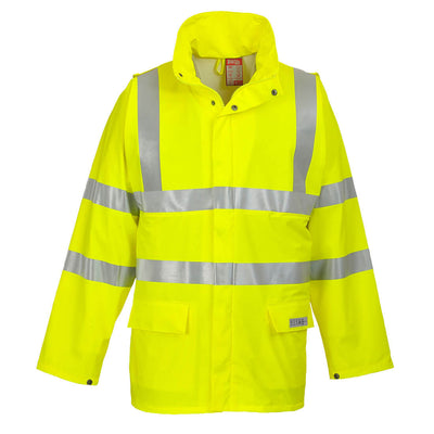 Portwest FR41 Sealtex Flame Retardant Hi Vis Jacket 1#colour_yellow