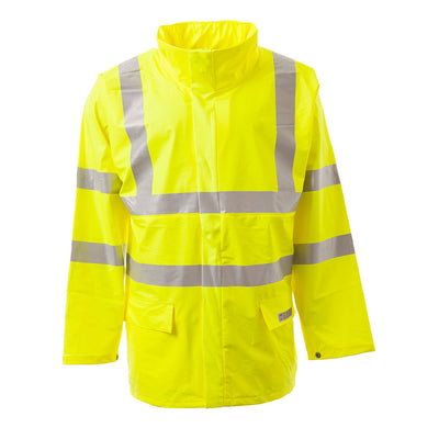 Portwest FR41 Sealtex Flame Retardant Hi Vis Jacket 1#colour_yellow 2#colour_yellow