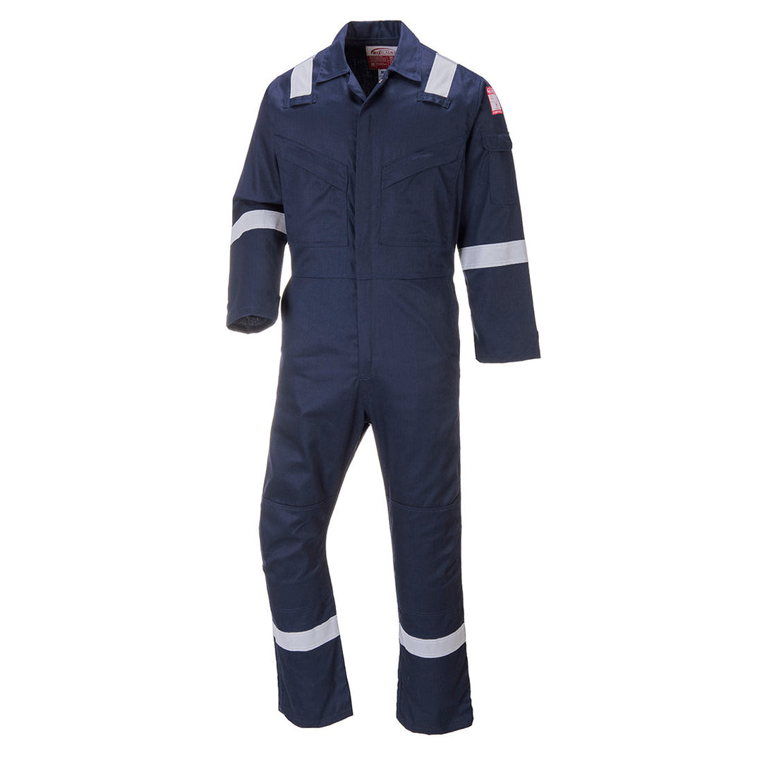 Portwest FR50 Flame Resistant Anti-Static Coveralls 350g 1#colour_navy 2#colour_navy