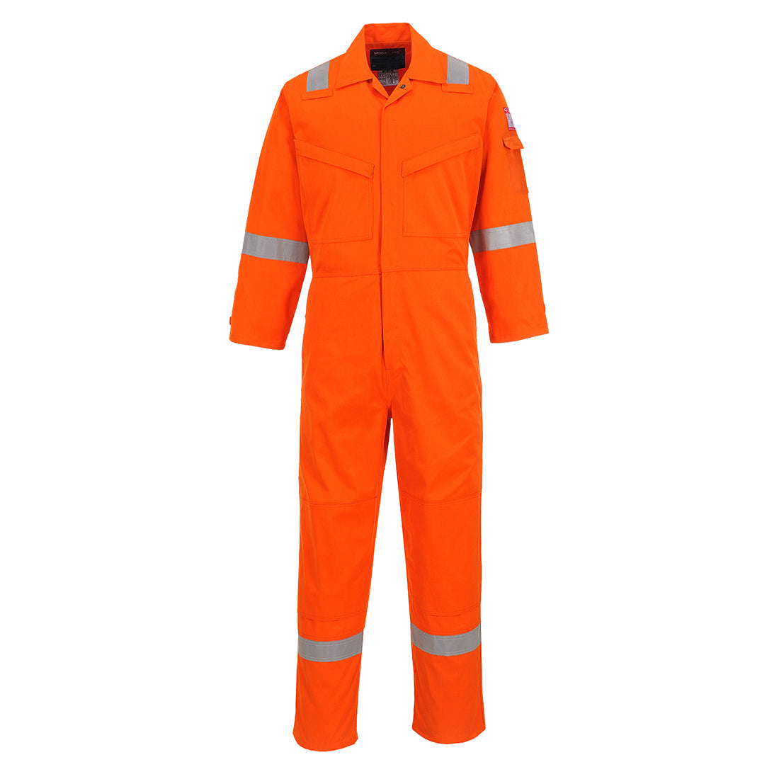 Portwest FR50 Flame Resistant Anti-Static Coveralls 350g 1#colour_orange 2#colour_orange