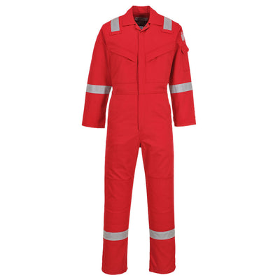 Portwest FR50 Flame Resistant Anti-Static Coveralls 350g 1#colour_red