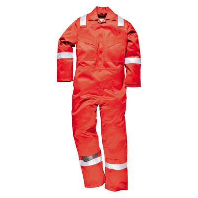 Portwest FR50 Flame Resistant Anti-Static Coveralls 350g 1#colour_red 2#colour_red