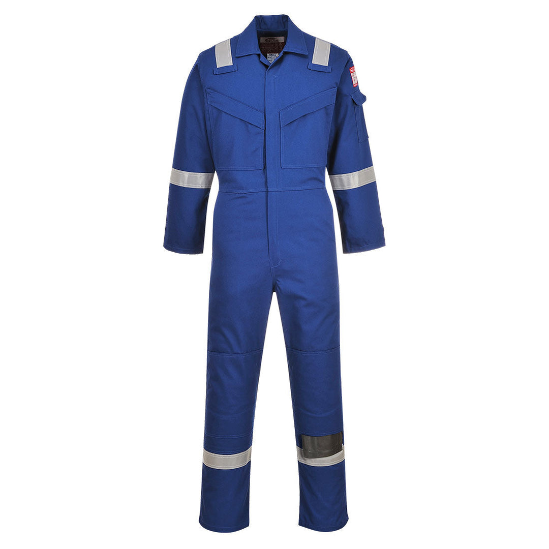 Portwest FR50 Flame Resistant Anti-Static Coveralls 350g 1#colour_royal-blue