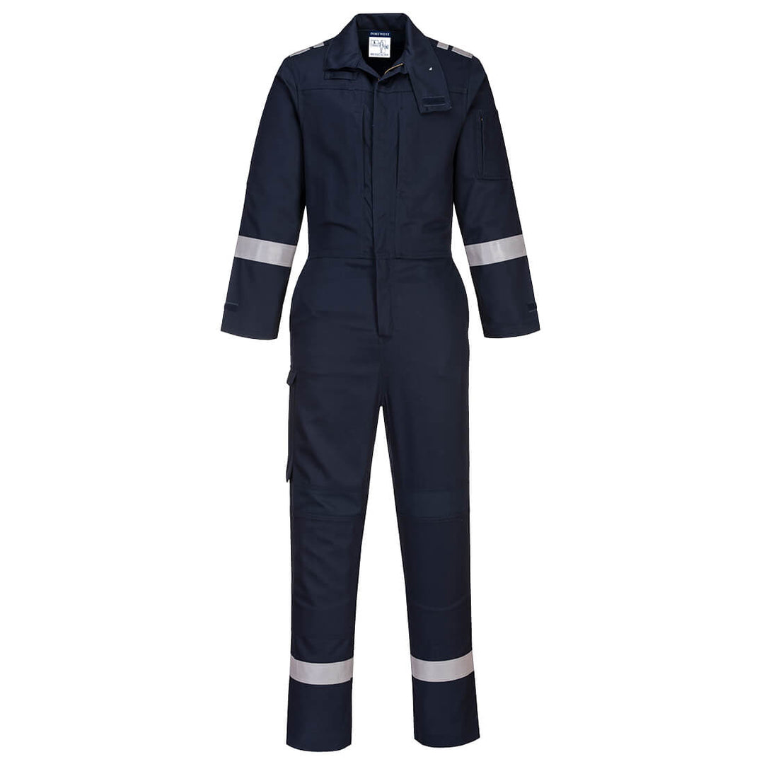 Portwest FR501 Bizflame Plus Stretch Panelled Coverall 1#colour_navy