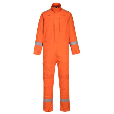 Portwest FR501 Bizflame Plus Stretch Panelled Coverall 1#colour_orange