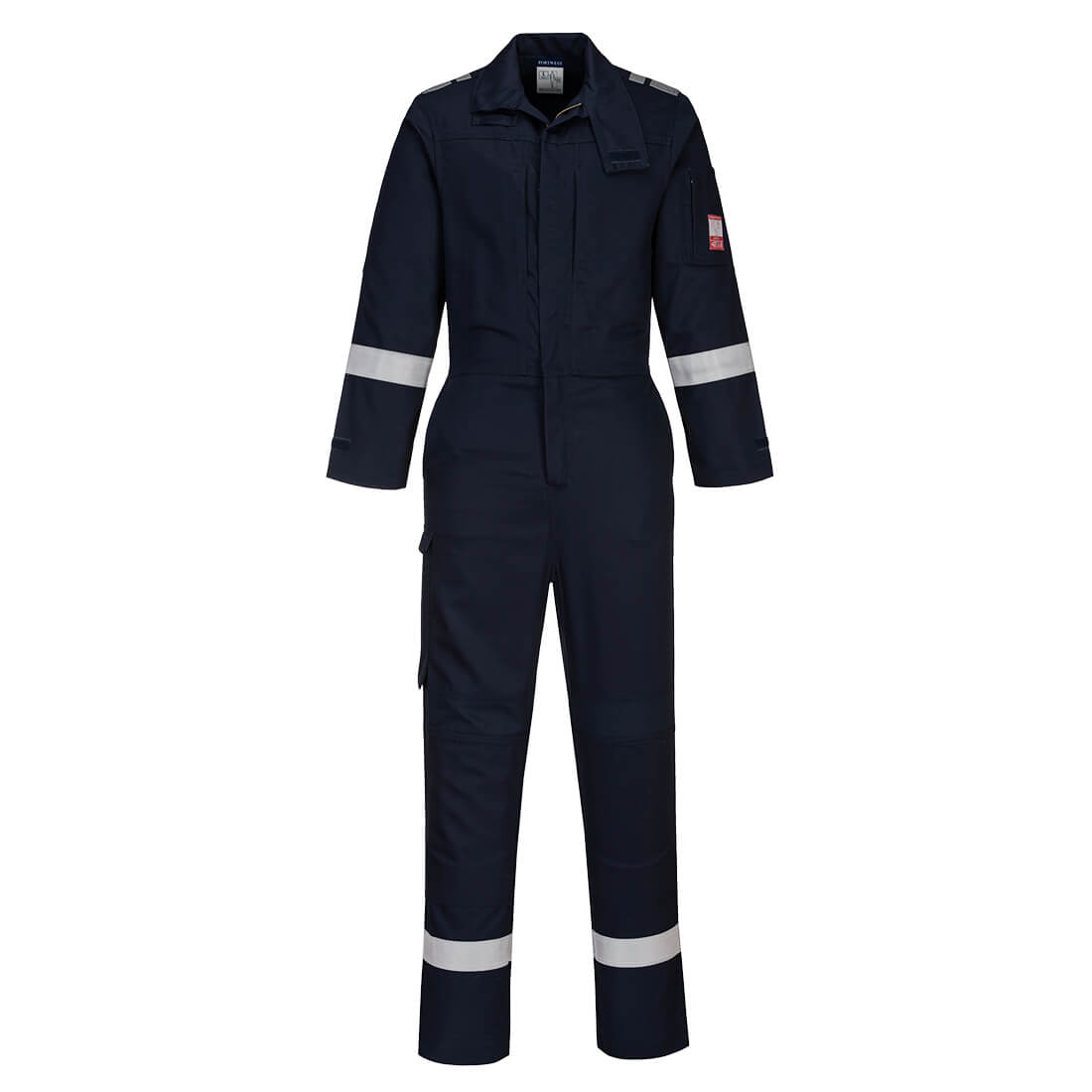 Portwest FR502 Bizflame Plus Lightweight Stretch Panelled Coverall 1#colour_navy