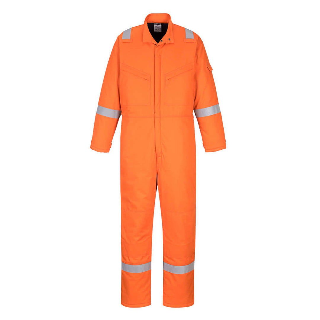 Portwest FR52 Padded Anti-Static Flame Retardant Coveralls 1#colour_orange