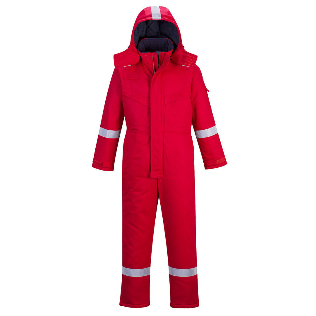 Portwest FR53 FR Anti-Static Flame Retardant Winter Coveralls 1#colour_red