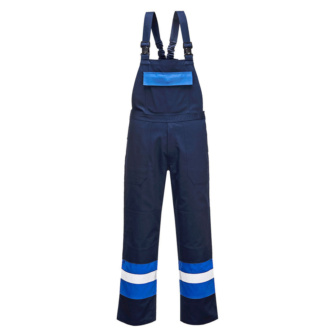 Portwest FR57 Bizflame Plus Flame Retardant Bib and Brace 1#colour_navy-royal